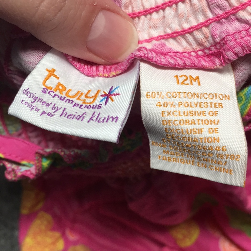 Last call!! 12 months sundress hearts and zebra print - Picture 2 of 4